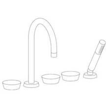 Watermark 36-8.1-IW-WH - Deck Mounted 5 hole Gooseneck Bath set