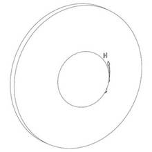 Watermark 36-P80-WM-WH - Wall Mounted Pressure Balance Shower Trim, 7'' dia.