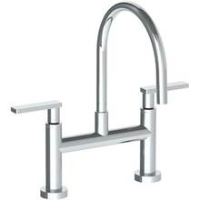 Watermark 70-7.5G-RNK8-WH - Deck Mounted Bridge Gooseneck Kitchen Faucet