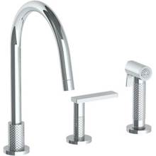 Watermark 71-7.1.3GA-LLO6-GP - Deck Mounted 3 Hole Gooseneck Kitchen Set -  Includes Side Spray