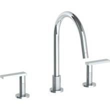 Watermark 71-7G-LLO6-GP - Deck Mounted 3 Hole Gooseneck Kitchen Faucet