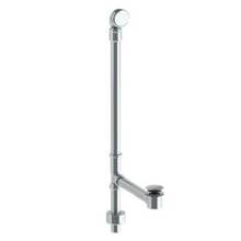 Watermark MW06PL-GP - Exposed Bottom Outlet Waste & Overflow with Swivel Neck and Soft Toe Touch Bath Drain