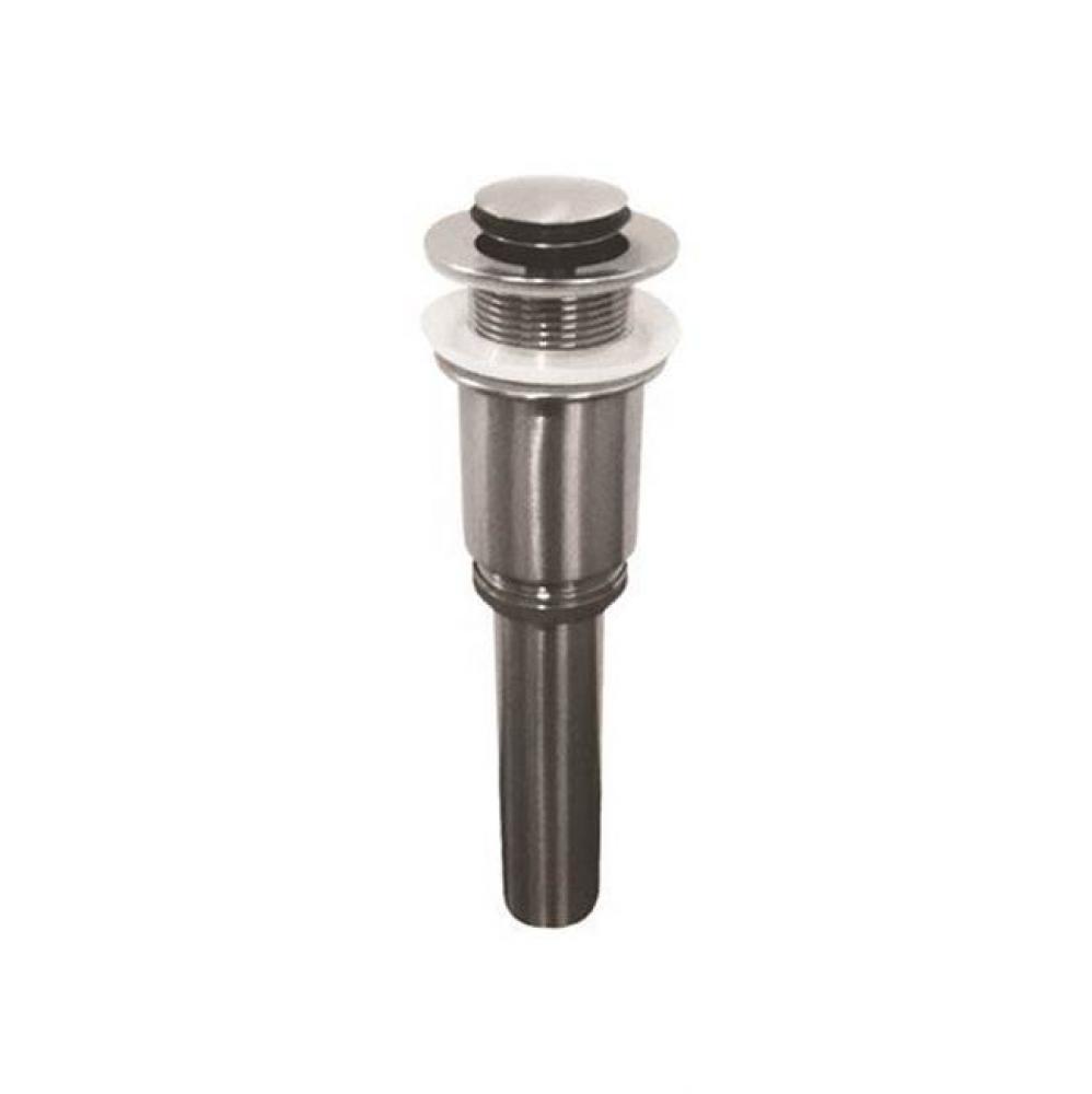 INOX push button waste without overflow, shrouded threads and tailpiece; 1 1/4'' DIA-AS-