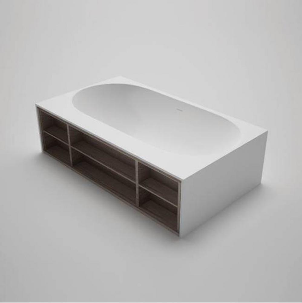 amanpuri 6 blu stone™ tub w 1-sided shelving