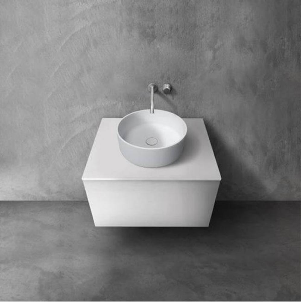 blu•stone™ vanity countertop; 27 3/4''W x 1/2''H x 20 1/4''D; Wh