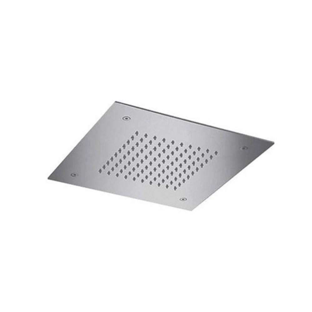 Ceiling showerhead recessed square; 11-3/4''W x 4''H; AS