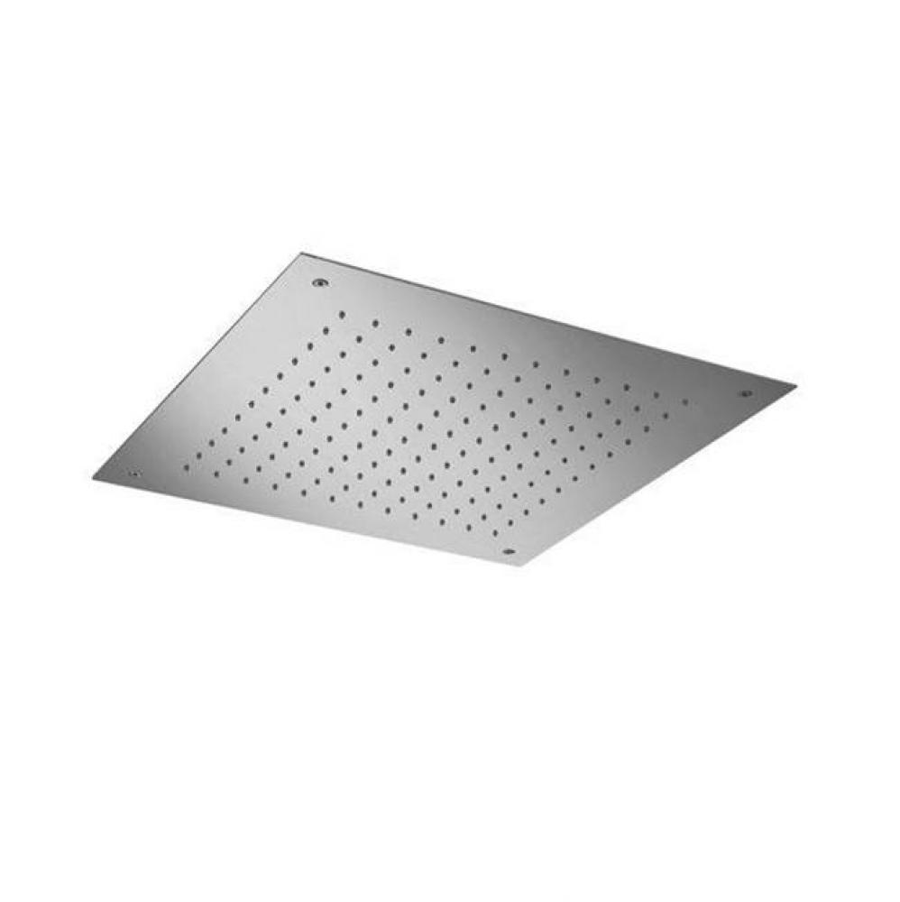 Ceiling showerhead recessed square; 19-5/8''W x 3-3/8''H; AS