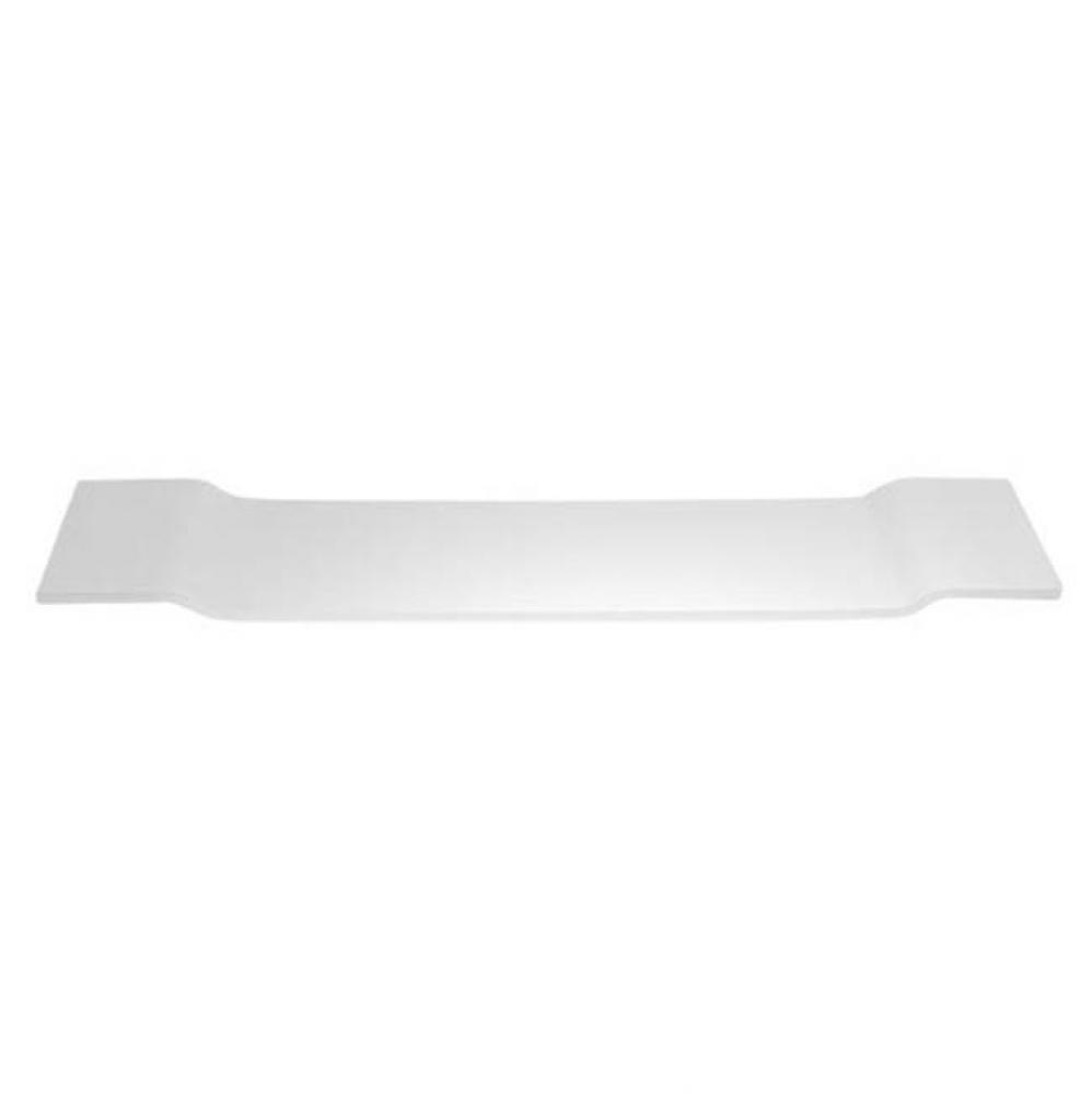 blu•stone™ tub deck-trey; 33''L x 7 3/4''W x 1''D; White Matte