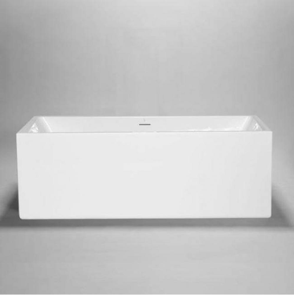 Box•2 freestanding/alcove acrylic bathtub; 67''L x 29''W x 23 1/4'&apos
