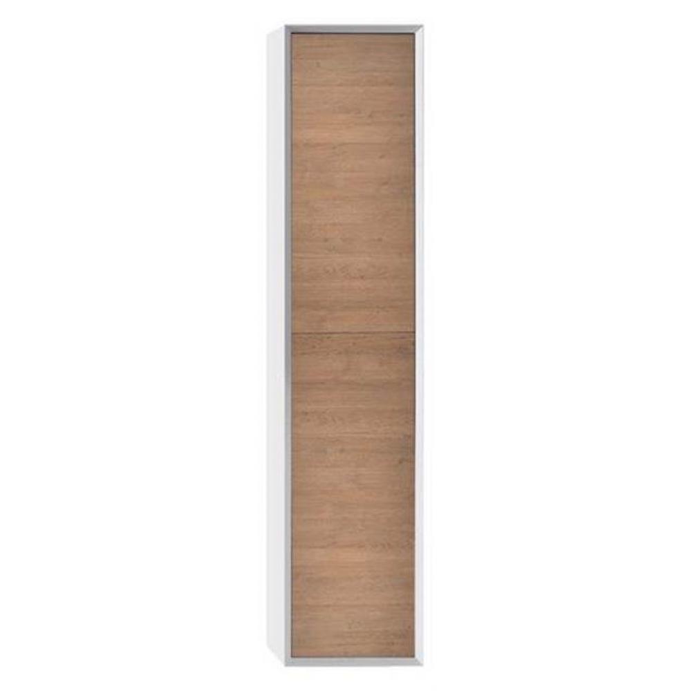 45-Degree Wall Cabinet W/O door panels; 13 3/4'' W x 63''H x 13 3/4'&apos