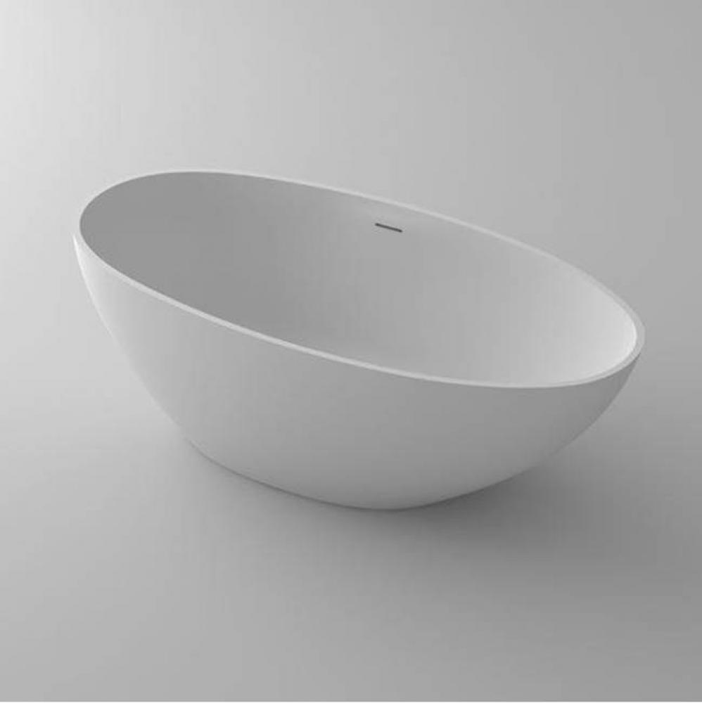 halo•2 blu•stone™ freestanding oval tub; 71''L x 31 1/2''W x 23 1/2&apos