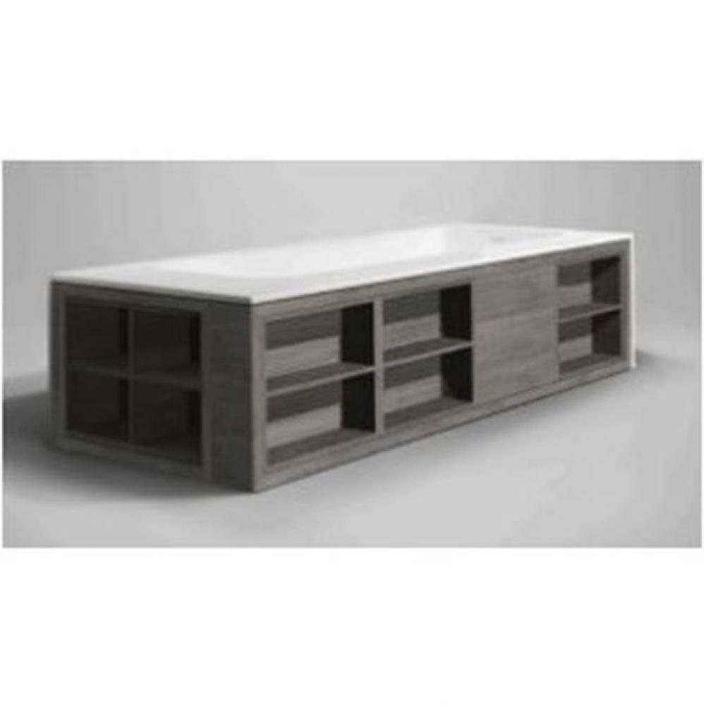 amanpuri 2 blu stone™ tub 2-sided shelving