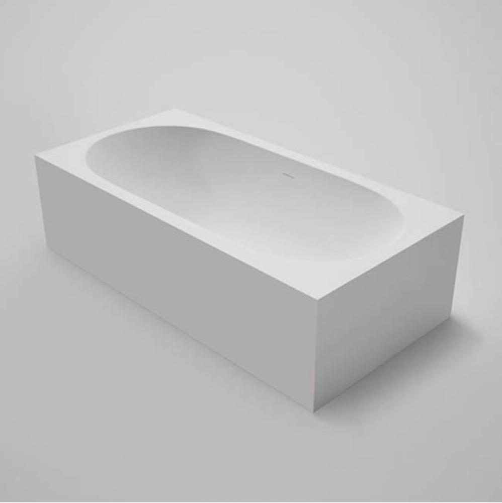 designer blu stone™ tub, oval , floor recessed