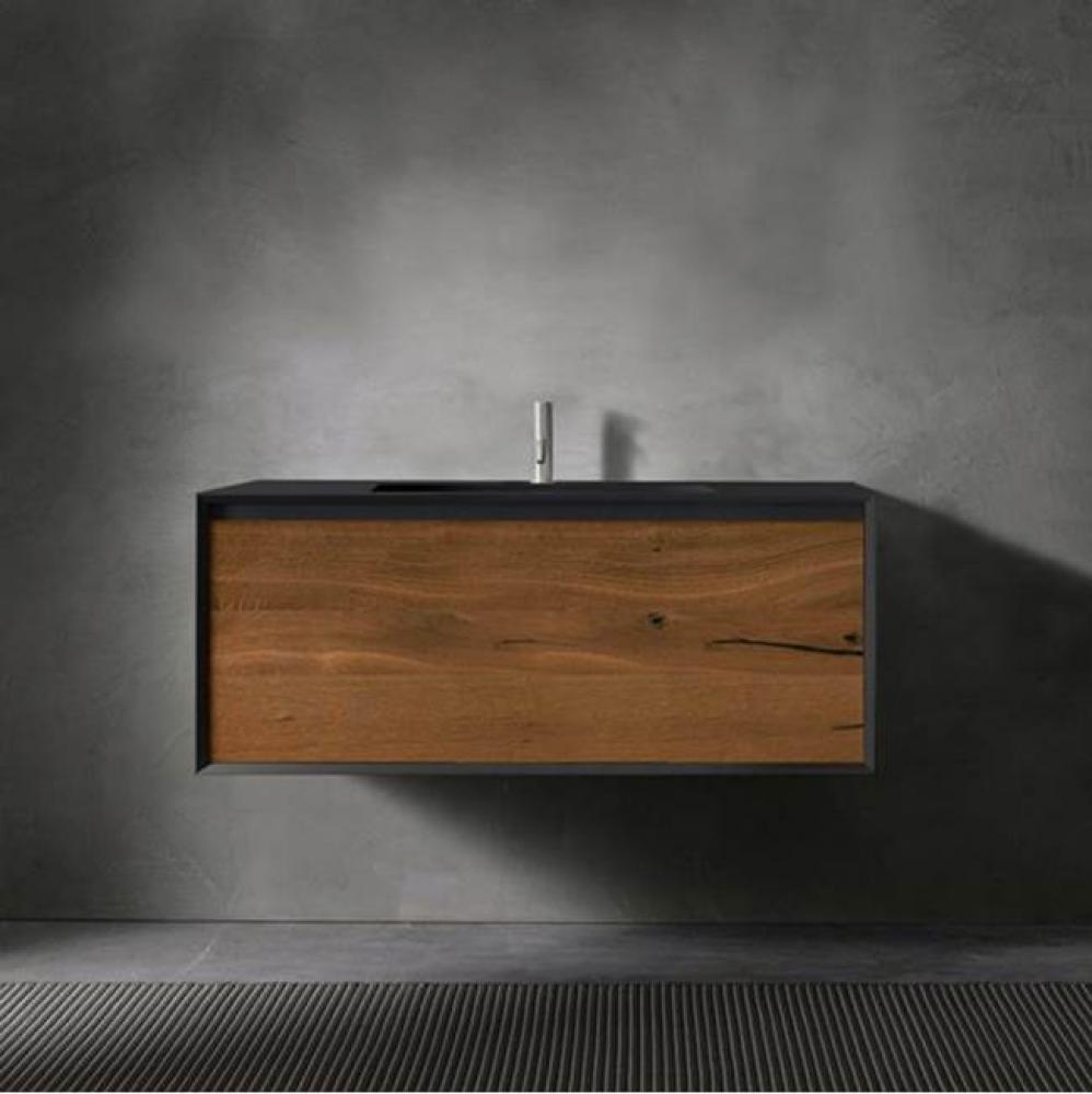 45-Degree & Fenix collection FULL V1 wall vanity, drawer panel