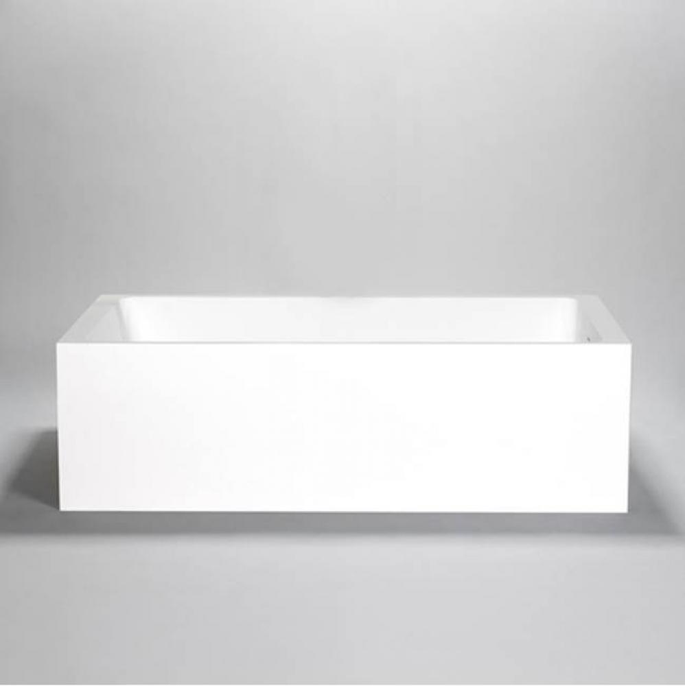Metrix 2 Blu-Stone Freestanding Or Alcove Rectangular Tub White Matte 60''X30'&apos