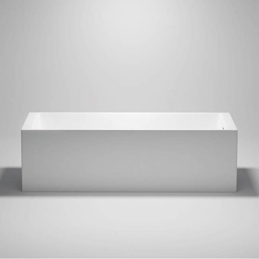 Metrix 3 Blu-Stone Freestanding Or Alcove Rectangular Tub White Matte 66''X30'&apos