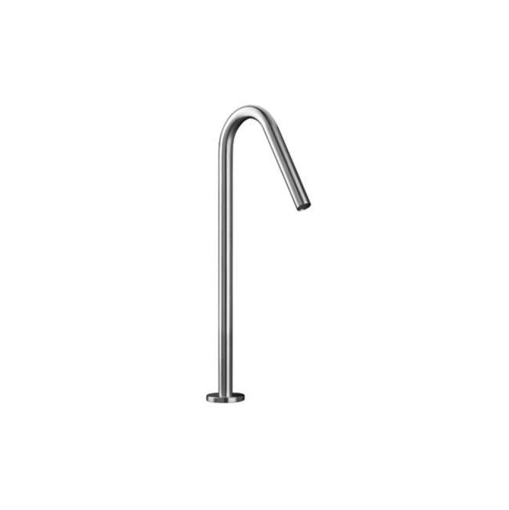 Inox Stainless Steel Deck-Mount Swan-Neck Basin Spout 13 3/4'' H, Satin Finish