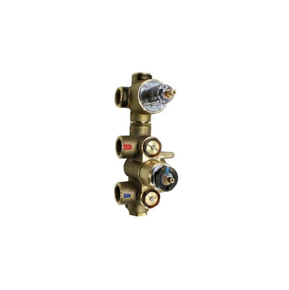 Pure 2/Opus 2 3/4'' Thermostatic Tub/Shower Rough-In Valve With 3-Way Diverter