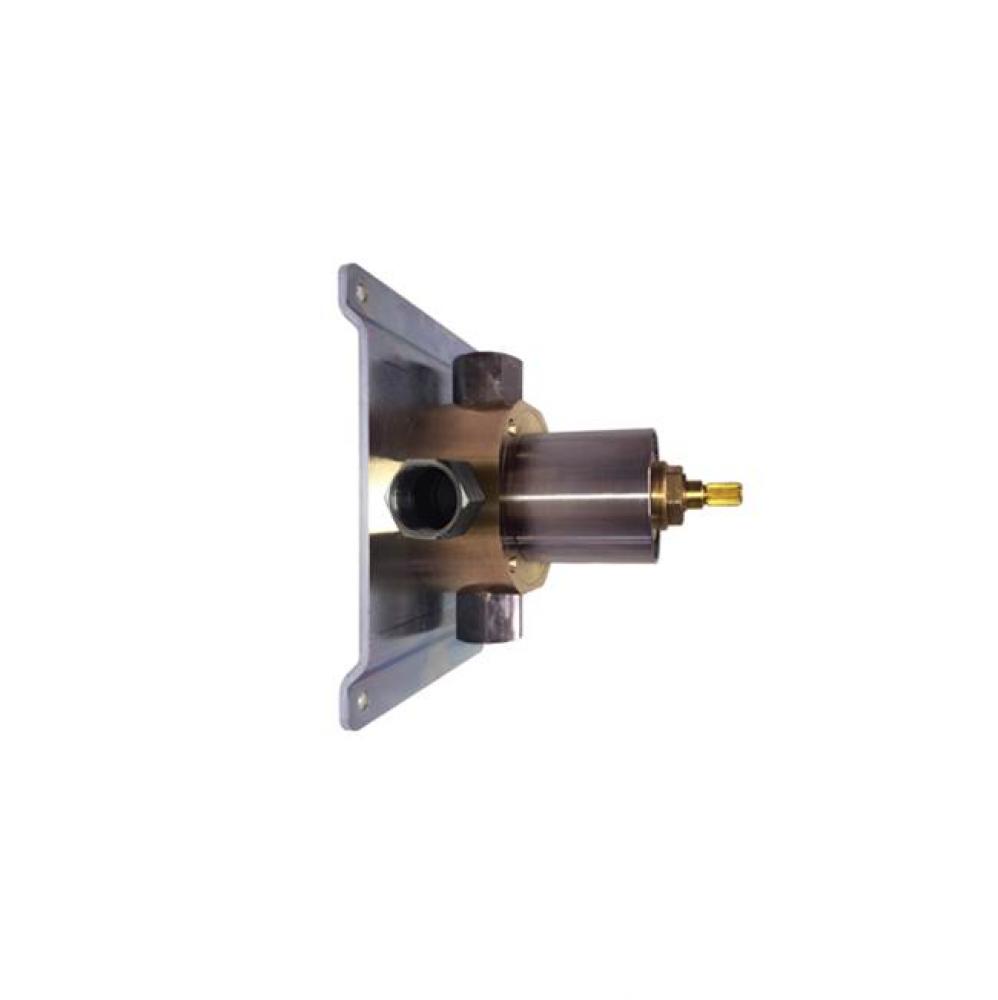 Inox Two-Way Diverter Valve For Tub/Shower, Satin Finish