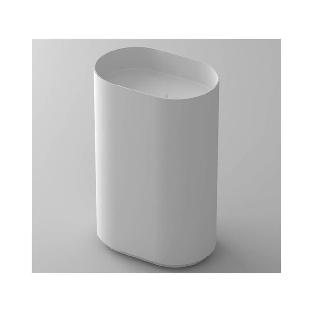 Halo Blu Stone™ Oval Freestanding Pedestal Basin, Sandstone Matte; 20 3/4'' L X 15&apo