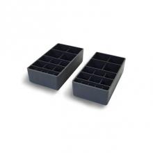Blu Bathworks F01AC-02 - Organization kit for 45-Degree, Fenix + 51 collection vanity drawers: 2 cosmetic holders; 5 1/2&ap