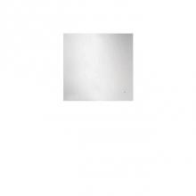 Blu Bathworks F51M2-0700 - 51 collection frameless mirror w/LED lighting; 27 1/2''W x 27 1/2''H x 1'