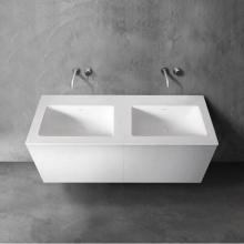 Blu Bathworks SA1400-01M - blu stone™ integrated double basin vanity top, 1/2'' thick