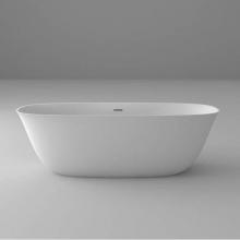 Blu Bathworks BT0402N16-01M - luna 1 blu stone™ freestanding oval tub