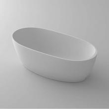 Blu Bathworks BT0305N15.01-01G - azure•3 blu•stone™ freestanding oval tub; 59''L x 27 1/2''W x 19 3/4&apo