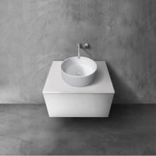 Blu Bathworks SAC0700.01-01M - blu•stone™ vanity countertop; 27 3/4''W x 1/2''H x 20 1/4''D; Wh