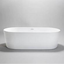 Blu Bathworks BT8004B18 - Pisa•4 freestanding acrylic bathtub; 70''L x 31 1/2''W x 21 3/4''H