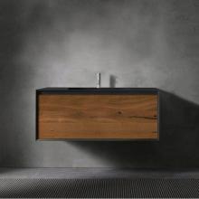 Blu Bathworks FXV1-1200-01M - 45-Degree Fenix 1200 FULL V1, wall vanity; 47 1/4''W x 20 1/2''H x 20 7/8&apos