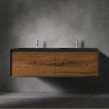 Blu Bathworks FXV1-1400-04M - 45-Degree Fenix 1400 FULL V1, wall vanity; 55''W x 20 1/2''H x 20 7/8'&ap