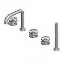 Blu Bathworks QHS-0037-AS - Handshower deck mounted w retractable hose  And  backflow prevention