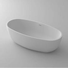 Blu Bathworks BT0305.02-01M - azure•2 blu•stone™ freestanding oval tub; 67''L x 31 1/2''W x 19 3/4&apo