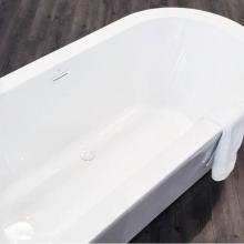 Blu Bathworks BT8000-01G - Waste And Overflow Kit For Acrylic Bathtubs, White Gloss