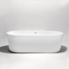 Blu Bathworks BT8002B16 - Pisa 1 Freestanding Acrylic Bathtub, White; 62 1/4'' L X 29'' W X 22 1/4'
