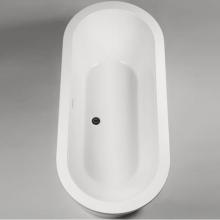 Blu Bathworks BT8002B18 - Pisa 2 Freestanding Acrylic Bathtub, White; 70'' L X 31 1/2'' W X 22'&apo