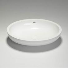 Blu Bathworks SA0102-01M - Halo Blu-Stone Oval Countertop Basin White Matte 23 3/4''X17 3/4''X6'&apo