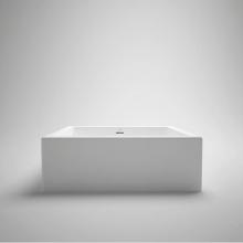 Blu Bathworks SA0202-01M - Metrix Blu-Stone Square Countertop Basin White Matte 16 1/4''X16 1/4''X5 1/2&a
