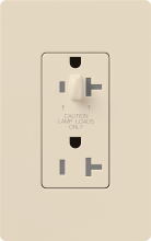 Lutron Electronics CAR-15-HDTR-LA - CLARO 15 A TMPR RESIST HALF DIM RECPT LA