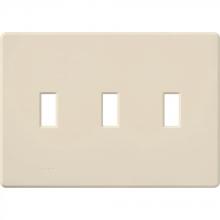 Lutron Electronics FG-3-LA - FASSADA WP, 3-GANG, LIGHT ALMOND