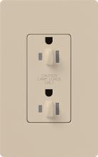 Lutron Electronics NTR-20-DDTR-TP - NOVAT 20 A TMPR RESIST DUAL DIM RECPT TP