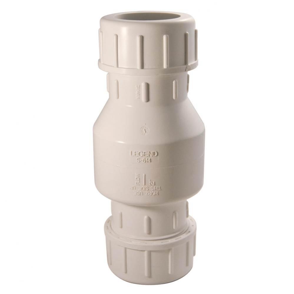 Check valve, 3'' HD, PVC, compression fit