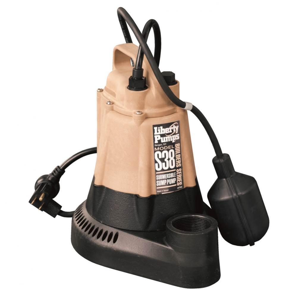 S38-2 1/3 Hp Sump Pump With 25'' Cord