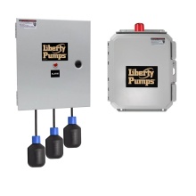 Liberty Pumps AES24KC=4-5 - Duplex panel, 1PH, NEMA 4X, 230V 8-32A, 4 floats, 50' cord