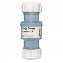 Liberty Pumps QCV150C-CL - Check Valve, 1-1/2'' Quiet, Clear Body, Socket/Glue