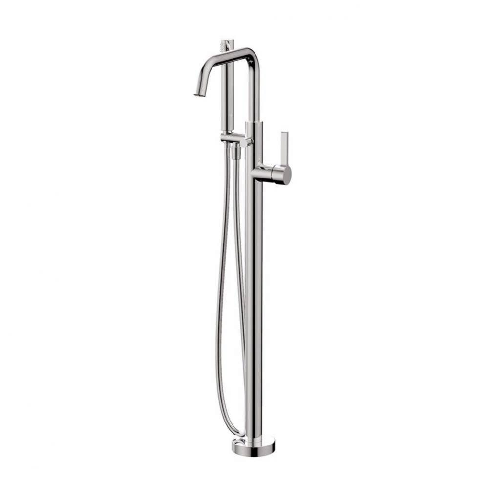 68N84 Blade Floormount Tub Filler With Handshower