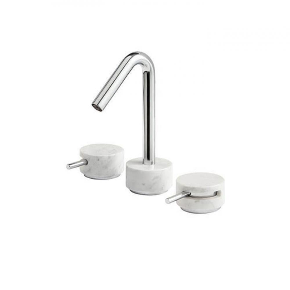 Cl16 Marmo Widespread Faucet 8''Cc- White