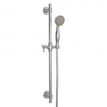 Aquabrass ABSC12762PC - 12762 Complete Round  Shower Rail - 5 Functions